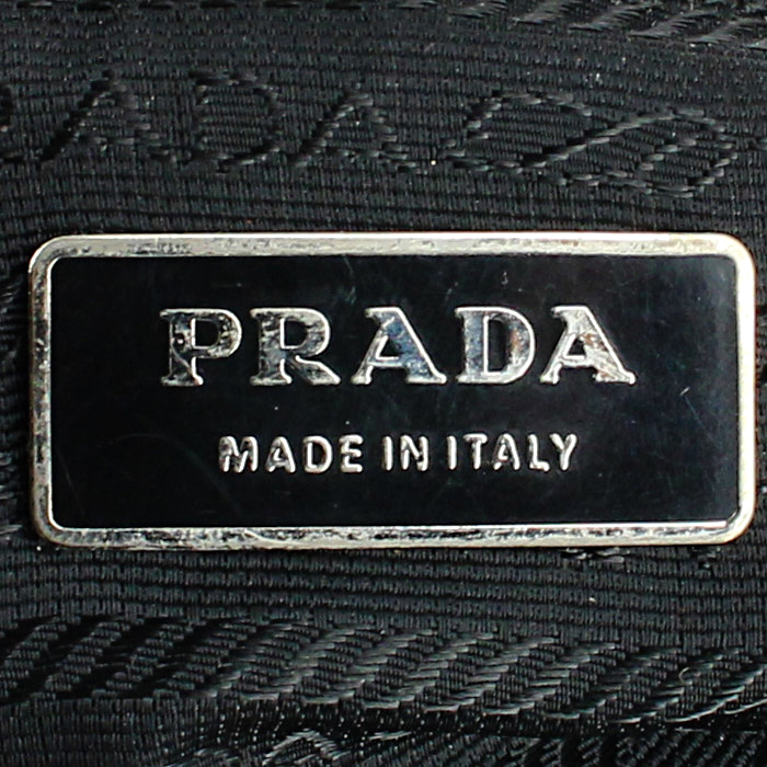 Borsa in tela e pelle nera - Detail D3