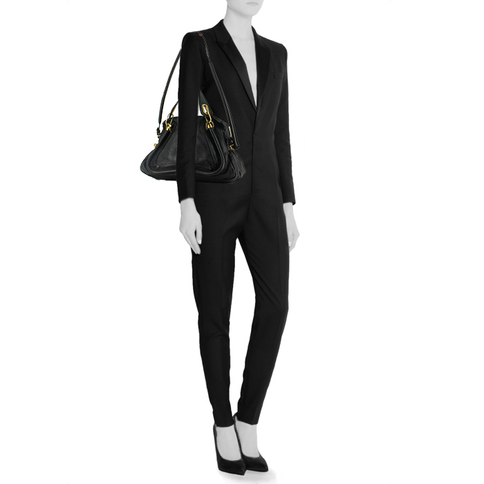 Borsa Paraty in pelle nera - Detail D1