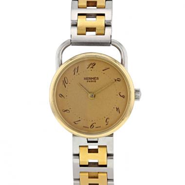 Orologio Hermes Arceau in oro e acciaio Circa  1990