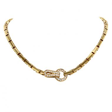 Collana Cartier Agrafe in oro giallo e diamanti