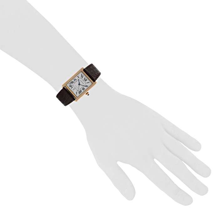 Orologio Cartier Tank Solo in oro rosa Circa 2010 - Detail D1