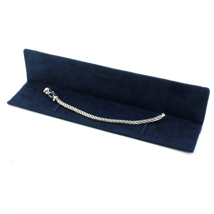 Bracelet Fred Force 10 grand modèle en or blanc et acier - Detail D2