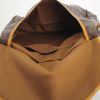 Bisaccia Saumur in tela monogram cerata e pelle naturale - Detail D3 thumbnail