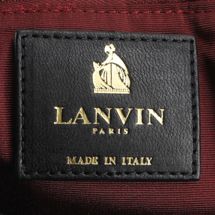 Bolso de mano Lanvin en cuero negro - Detail D3