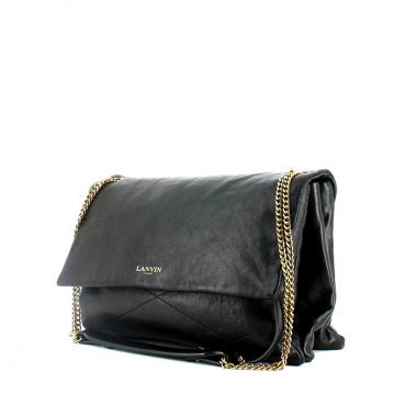 Bolso de mano Lanvin en cuero negro