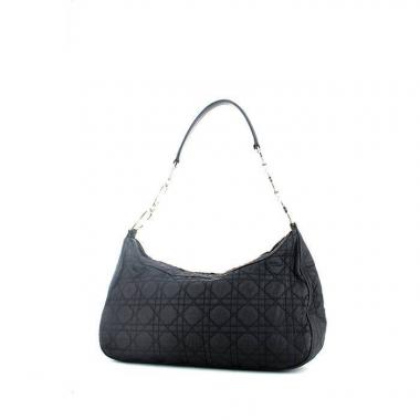 Sac à main Dior en toile cannage bleue