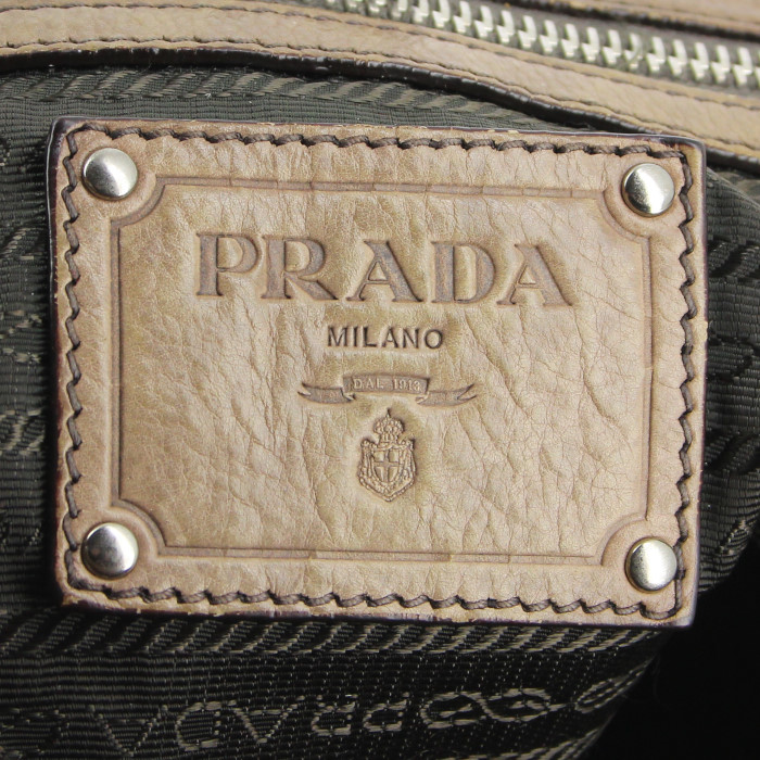 Borsa in pelle marrone e color talpa - Detail D4