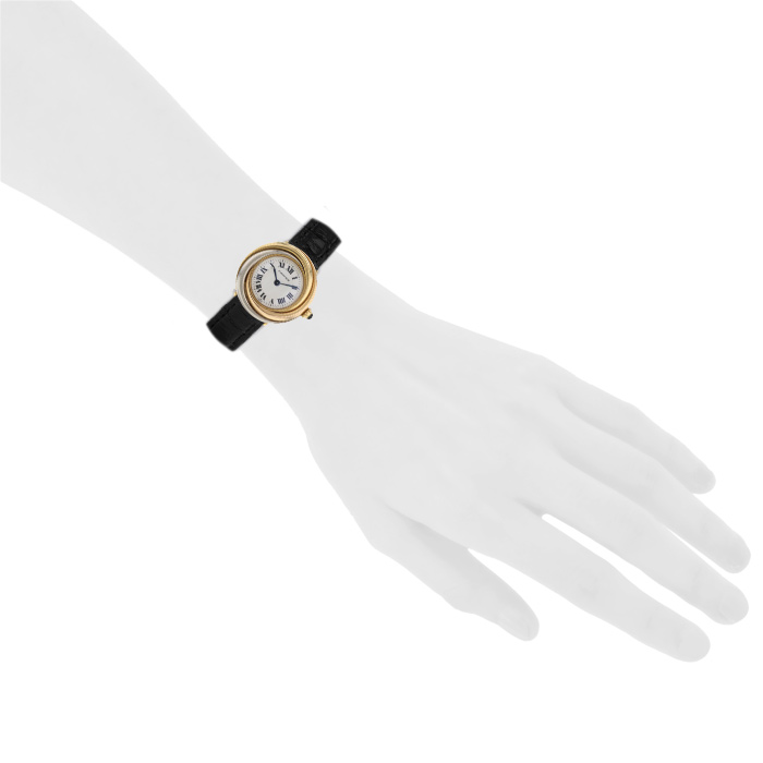 Cartier Trinity watch in 3 golds Ref:  2357 Circa  1990 - Detail D1
