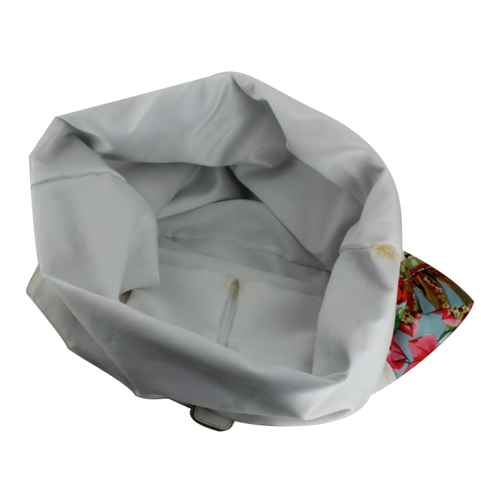 Sac cabas Dolce & Gabbana en soie multicolore bleu-ciel - Detail D2