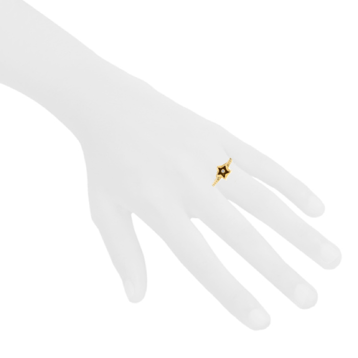 Anello Dior Muguet in oro giallo e diamante - Detail D1