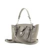 Ralph Lauren Ricky small model handbag in grey leather - 00pp thumbnail