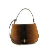 Ralph Lauren handbag in brown and black foal - 360 thumbnail