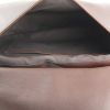 Bolso de mano Ralph Lauren en piel de potro marrón y negra - Detail D2 thumbnail