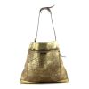 Ralph Lauren shoulder bag in gold leather - 360 thumbnail