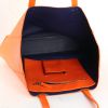 Shopping bag in pelle arancione - Detail D2 thumbnail