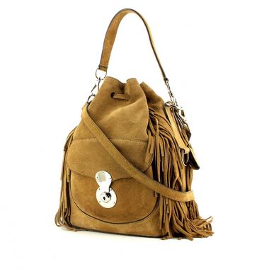 Borsa in camoscio marrone