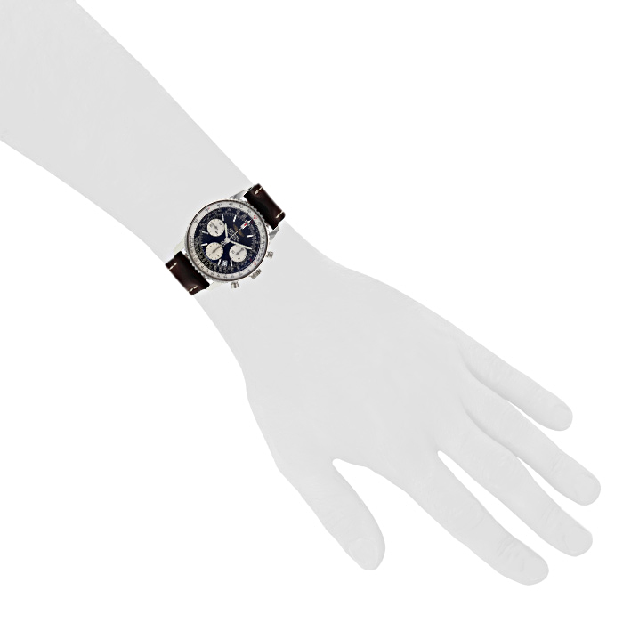 Breitling Navitimer watch in stainless steel Circa  2000 - Detail D1