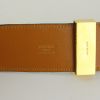 Hermes Médor belt in gold ostrich leather - Detail D1 thumbnail