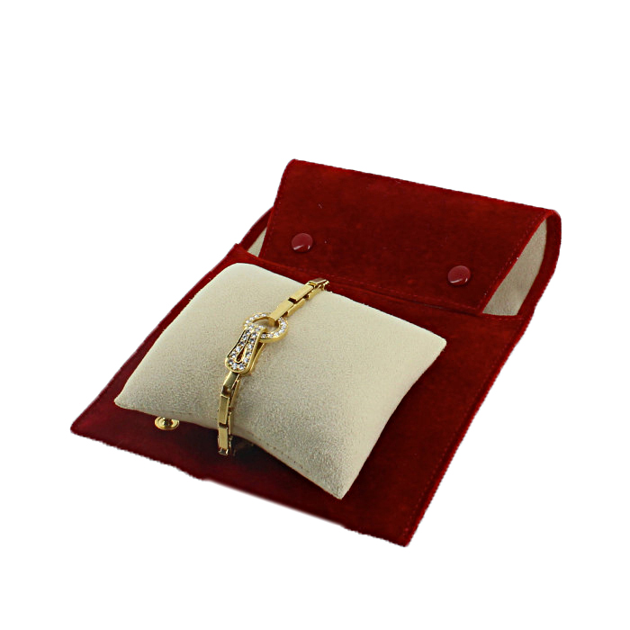 Bracciale Cartier Agrafe in oro giallo e diamanti - Detail D2