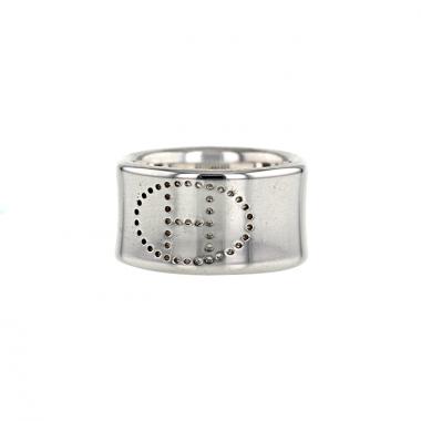 Bague Hermes Eclipse en argent