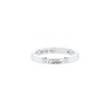 Bague Cartier Maillon Panthère petit modèle en or blanc
