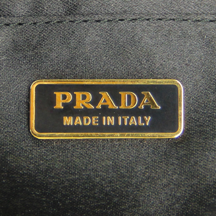 Sac à main Prada en sequin dégradé noir vert et doré - Detail D3