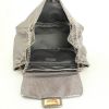 Chanel petit Shopping handbag in silver leather - Detail D2 thumbnail