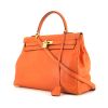 Hermes Kelly 35 cm handbag in orange Swift leather - 00pp thumbnail