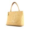Handbag in beige leather - 00pp thumbnail