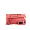 Balenciaga Enveloppe pouch in pink leather - 360 thumbnail