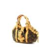 Bolso de mano Louis Vuitton en lona Monogram marrón y cuero natural - 00pp thumbnail