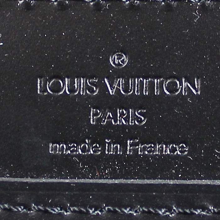 Louis Vuitton Steamer Bag - Travel Bag travel bag in black epi leather - Detail D3