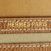 Pochette Hermes Vintage en toile et cuir beige et marron - Detail D3 thumbnail