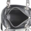 Dior Mini Lady Dior handbag in anthracite grey foal - Detail D2 thumbnail