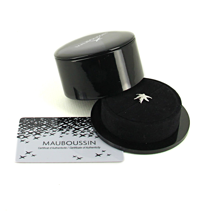 Sortija flexible Mauboussin Etoile Marine en oro blanco y diamantes - Detail D2