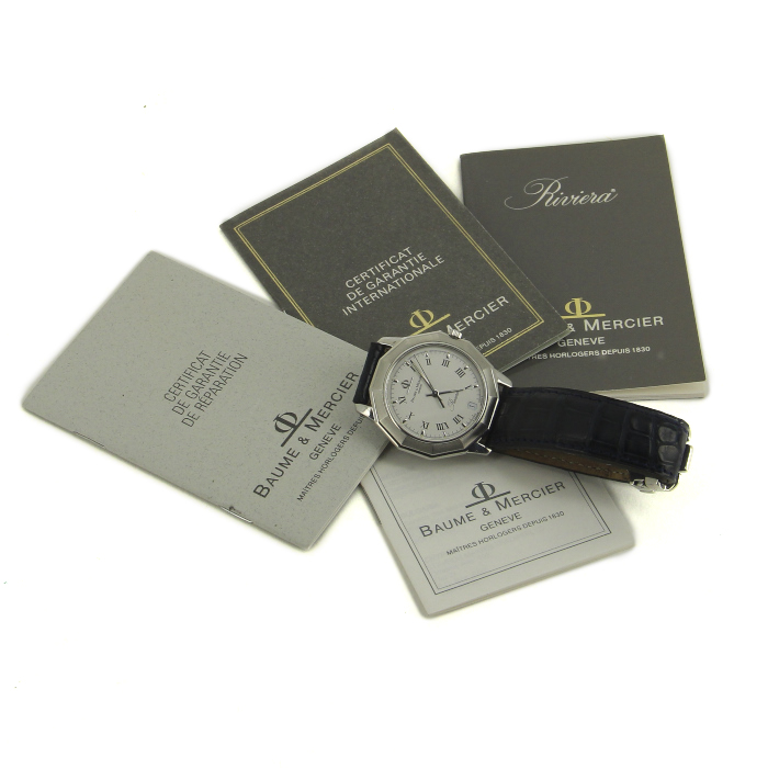 Baume 
Mercier Riviera watch in stainless steel Circa  1995