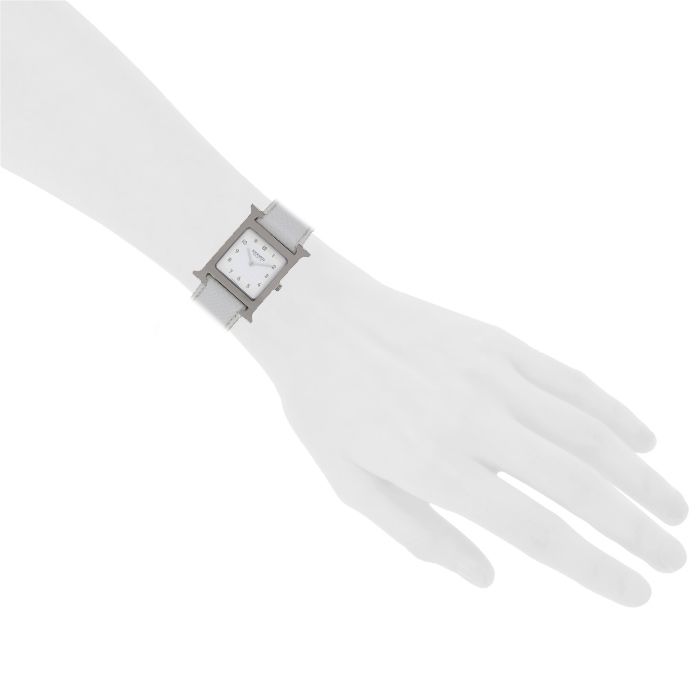 Reloj Hermes Heure H de acero Ref :  HH1.510 Circa  2000 - Detail D1