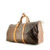 Bolsa de viaje Louis Vuitton Keepall 50 cm en lona Monogram y cuero natural - 00pp thumbnail