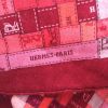 Pashmina Hermes en lana rosa - Detail D1 thumbnail
