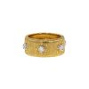 Buccellati Eternelle Classica large model ring in yellow gold,  white gold and diamonds - 00pp thumbnail