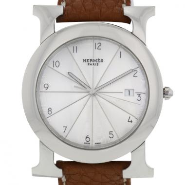 Hermes Heure H ronde watch in stainless steel Circa  2000