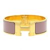 Bracciale apribile Hermes Clic Clac modello grande in oro placcato e smalto - 00pp thumbnail