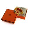 Hermes Clic Clac opening large model bracelet in gold plated and enamel - Detail D2 thumbnail