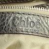 Bolso de mano Chloé Paddington en cuero plateado - Detail D3 thumbnail