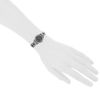 Hermes Clipper Wristlet Watch in acciaio Ref : CL4.210 Circa 2000  - Detail D1 thumbnail