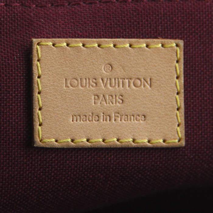 Sac cabas Louis Vuitton en toile monogram enduite marron et cuir naturel - Detail D3