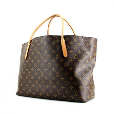 Bolso Cabás Louis Vuitton en lona Monogram revestida marrón y cuero natural