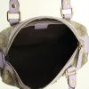 Gucci Speedy handbag in beige monogram canvas and mauve leather - Detail D2 thumbnail