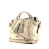 Burberry Ellers handbag in beige and etoupe grained leather - 00pp thumbnail