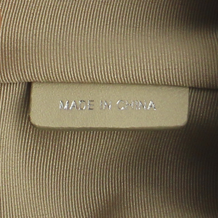 Borsa Ellers in pelle martellata beige e etoupe - Detail D5